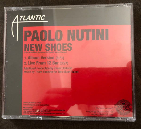Paolo Nutini : New Shoes (CD, Single, Promo)
