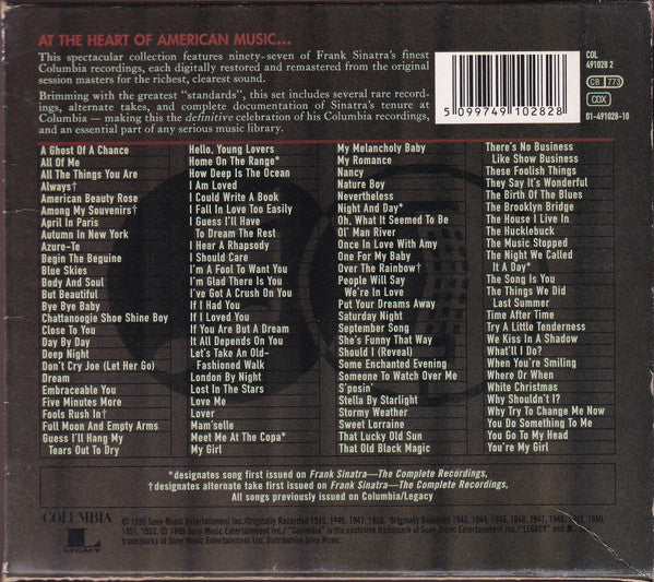 Frank Sinatra : The Best Of The Columbia Years: 1943-1952 (4xCD, Album, Comp)