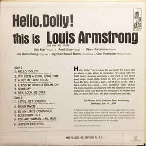 Louis Armstrong And The All-Stars* : Hello, Dolly! (LP, Album, Mono, Hol)