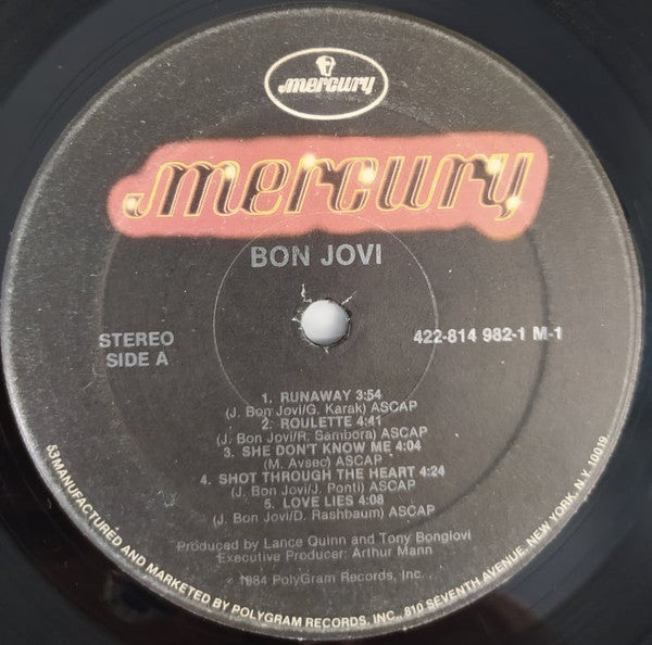 Bon Jovi : Bon Jovi (LP, Album, RE)
