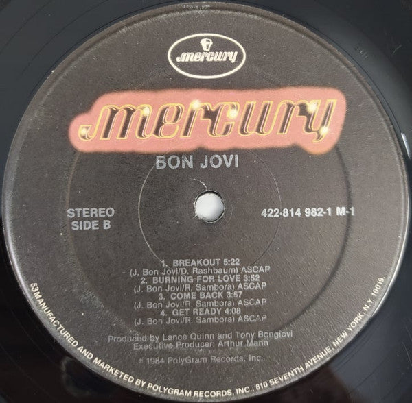 Bon Jovi : Bon Jovi (LP, Album, RE)
