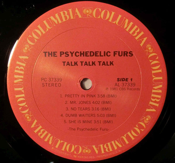 The Psychedelic Furs : Talk Talk Talk (LP, Album, RE, Car)