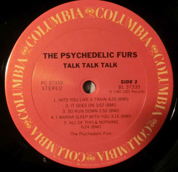 The Psychedelic Furs : Talk Talk Talk (LP, Album, RE, Car)