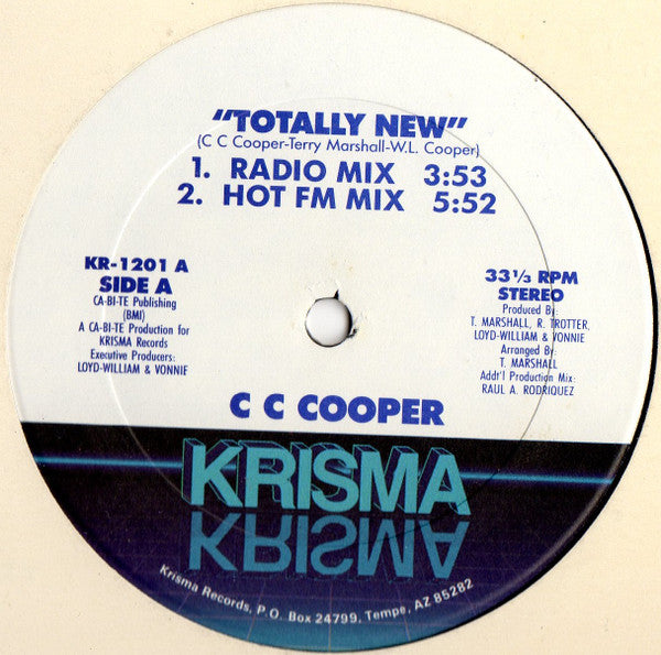 C C Cooper : Totally New (12")