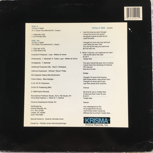 C C Cooper : Totally New (12")