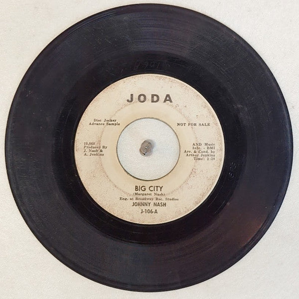 Johnny Nash : Big City / Somewhere (7", Single, Promo)