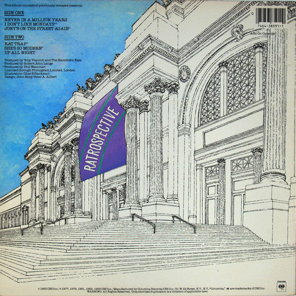 The Boomtown Rats : Ratrospective (LP, Comp, Pit)