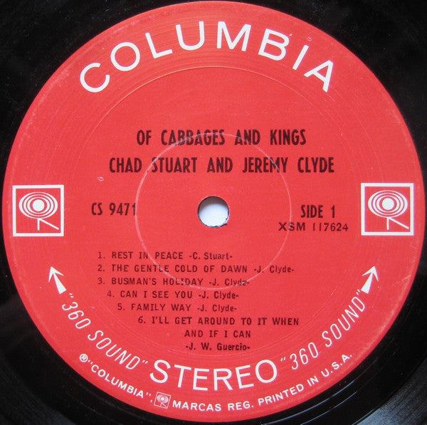 Chad & Jeremy : Of Cabbages And Kings (LP, Album, San)