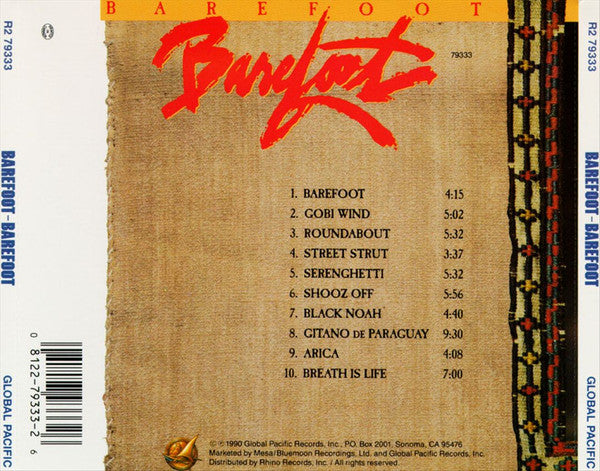 Barefoot (4) : Barefoot (CD, Album)