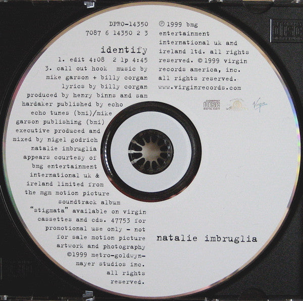 Natalie Imbruglia : Identify (CD, Single, Promo)