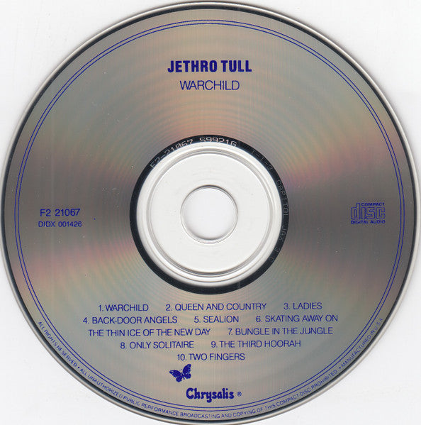 Jethro Tull : Warchild (CD, Album, RE)