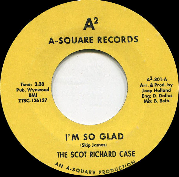 The Scot Richard Case* : I'm So Glad / Who Is That Girl? (7", Single, Styrene)