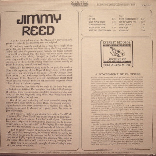 Jimmy Reed : Jimmy Reed (LP, Comp)