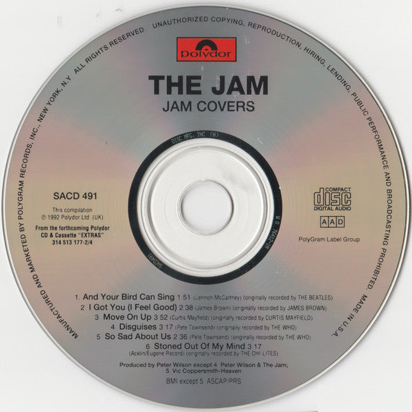 The Jam : Jam Covers (CD, Comp, Smplr)