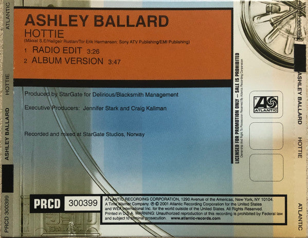 Ashley Ballard : Hottie (CD, Single, Promo)