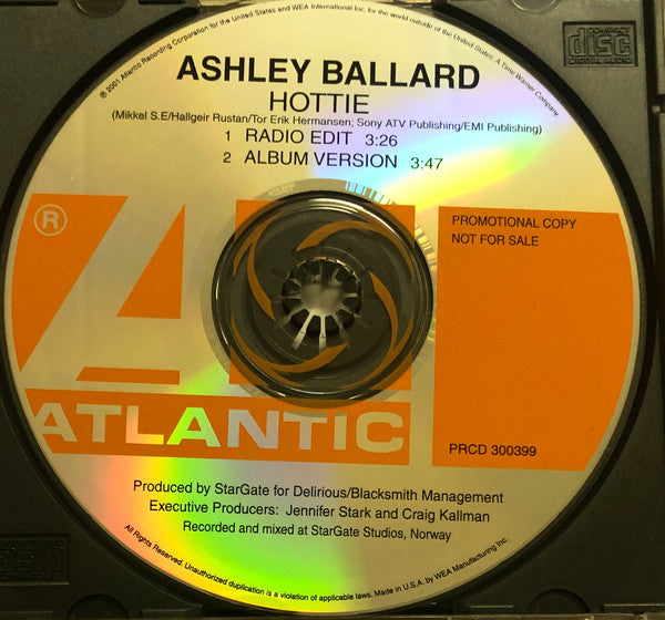 Ashley Ballard : Hottie (CD, Single, Promo)