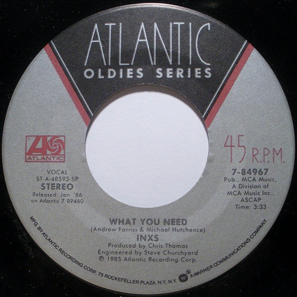 INXS : This Time / What You Need (7")