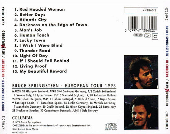 Bruce Springsteen : In Concert / MTV Plugged (CD, Album)