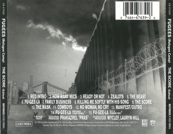 Fugees : The Score (Edited) (CD, Album, Edi)