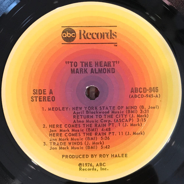 Mark-Almond : To The Heart (LP, Album)