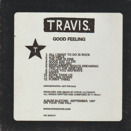 Travis : Good Feeling (CD, Advance, Album, Promo)
