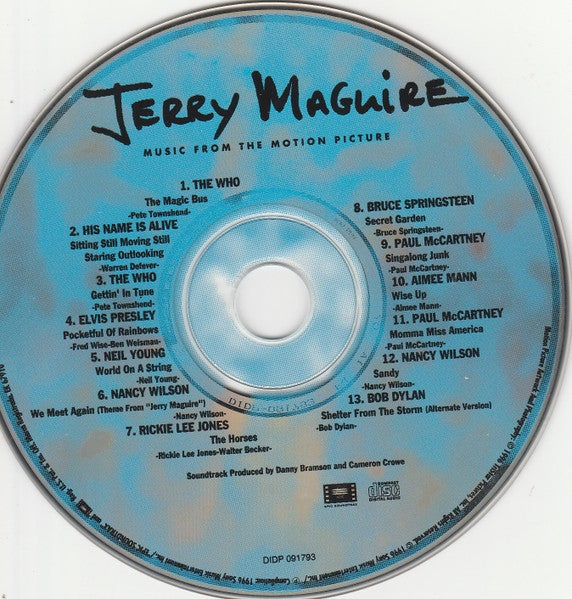 Various : Jerry Maguire (Music From The Motion Picture) (CD, Comp, RP)
