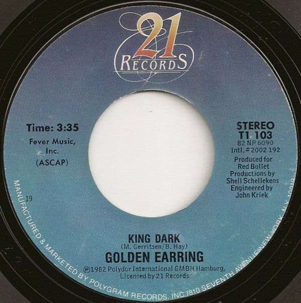 Golden Earring : Twilight Zone (7", Styrene, Bes)