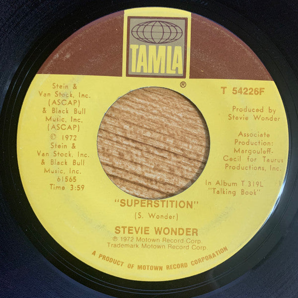 Stevie Wonder : Superstition (7", Single)