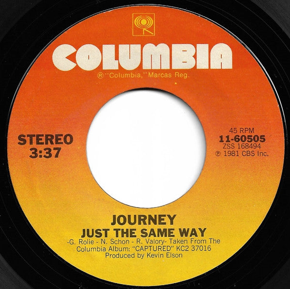 Journey : The Party's Over (Hopelessly In Love) (7", Single, Styrene, Ter)