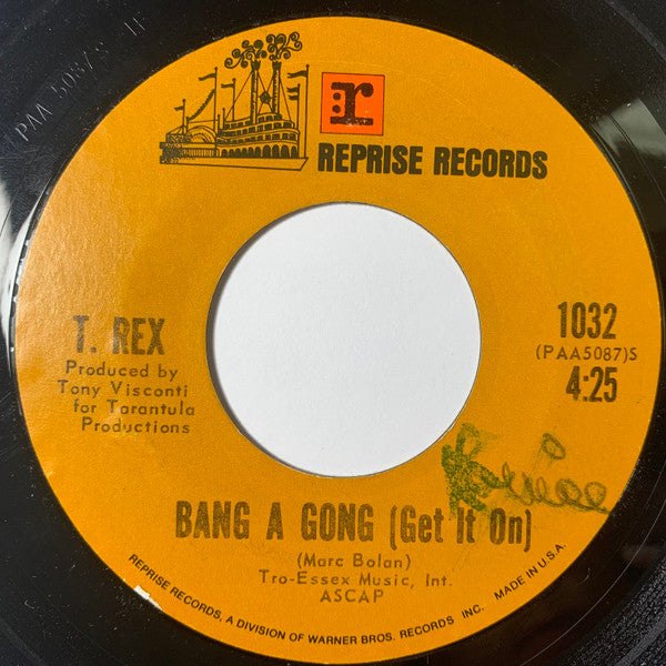 T. Rex : Bang A Gong (Get It On) (7", Single, Styrene)
