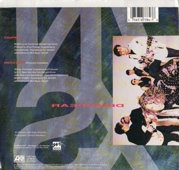 INXS : Disappear (7", Single, Spe)