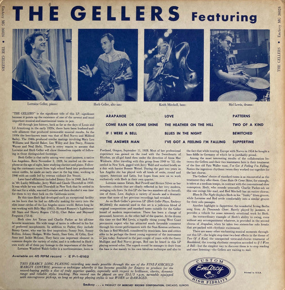 The Gellers : The Gellers (LP, Album, Mono, Dee)