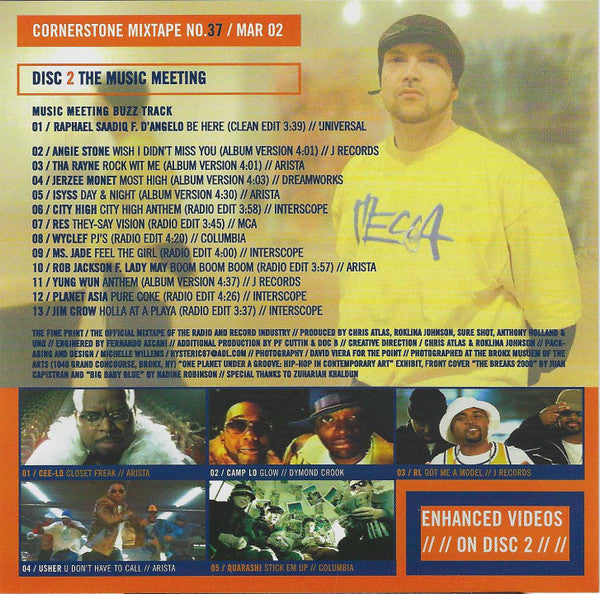 P.F. Cuttin', Doc B (4), Various : Cornerstone Mixtape No. 37 / Mar. 02 (CD, Mixed, Mixtape, Promo + CD, Comp, Enh, Promo)