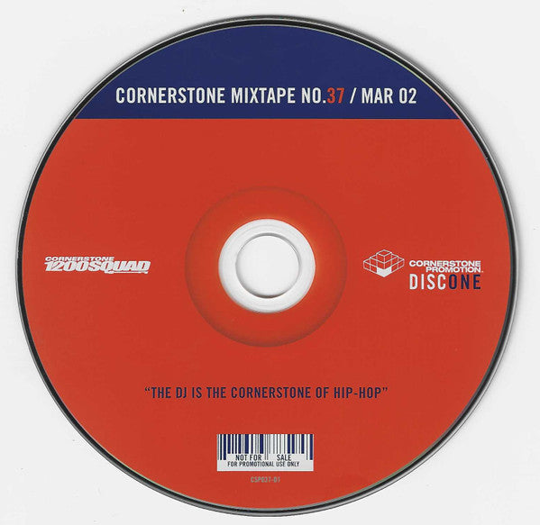 P.F. Cuttin', Doc B (4), Various : Cornerstone Mixtape No. 37 / Mar. 02 (CD, Mixed, Mixtape, Promo + CD, Comp, Enh, Promo)