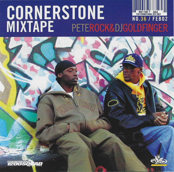 Pete Rock, DJ Goldfinger (6), Various : Cornerstone Mixtape No. 36 / Feb. 02 (CD, Mixed, Mixtape, Promo + CD, Comp, Promo)