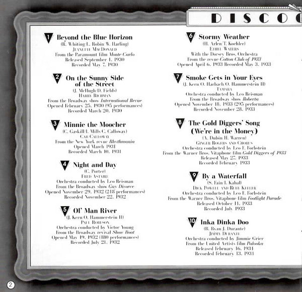 Various : The Best Of Broadway: The 30's (CD, Comp)