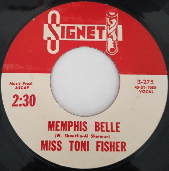Miss Toni Fisher* : The Big Hurt / Memphis Belle (7", Styrene)