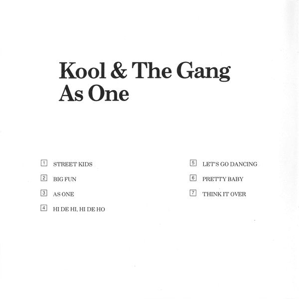 Kool & The Gang : As One (CD, Album, RE)