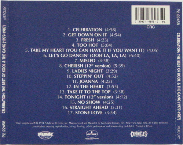 Kool & The Gang : Celebration: The Best Of Kool & The Gang (1979-1987) (CD, Comp, Club, CRC)
