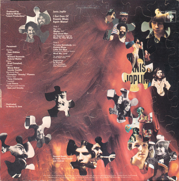 Janis Joplin : I Got Dem Ol' Kozmic Blues Again Mama! (LP, Album, RE, Ter)
