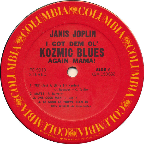 Janis Joplin : I Got Dem Ol' Kozmic Blues Again Mama! (LP, Album, RE, Ter)