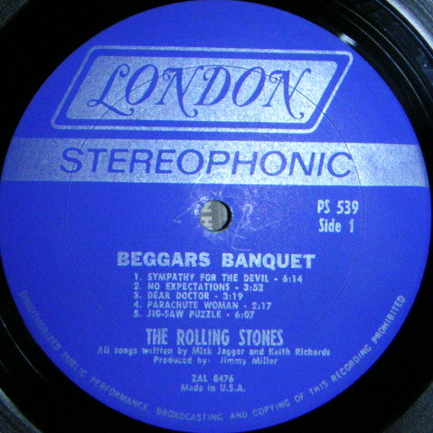 Rolling Stones* : Beggars Banquet (LP, Album, Gat)