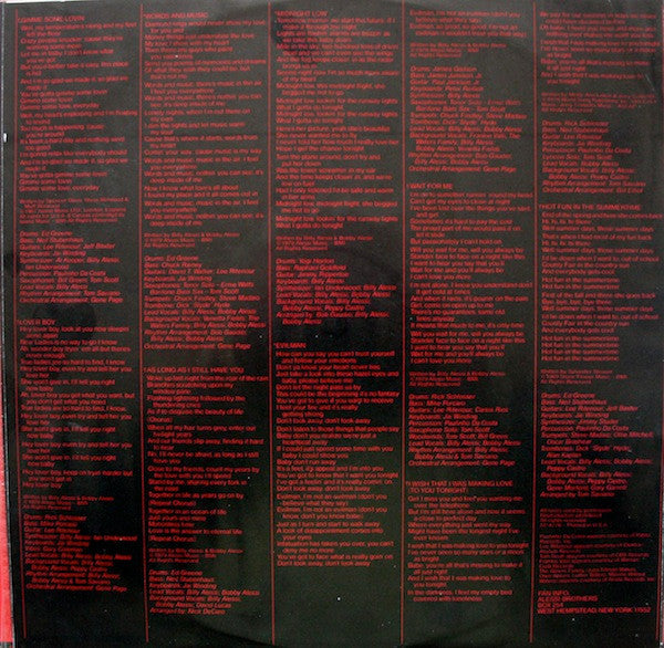 Alessi : Words And Music (LP, Album, San)