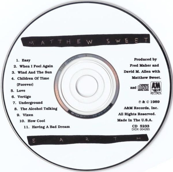 Matthew Sweet : Earth (CD, Album)