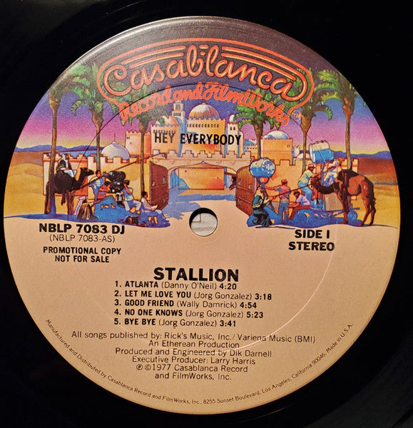 Stallion (2) : Hey Everybody (LP, Album, Promo)