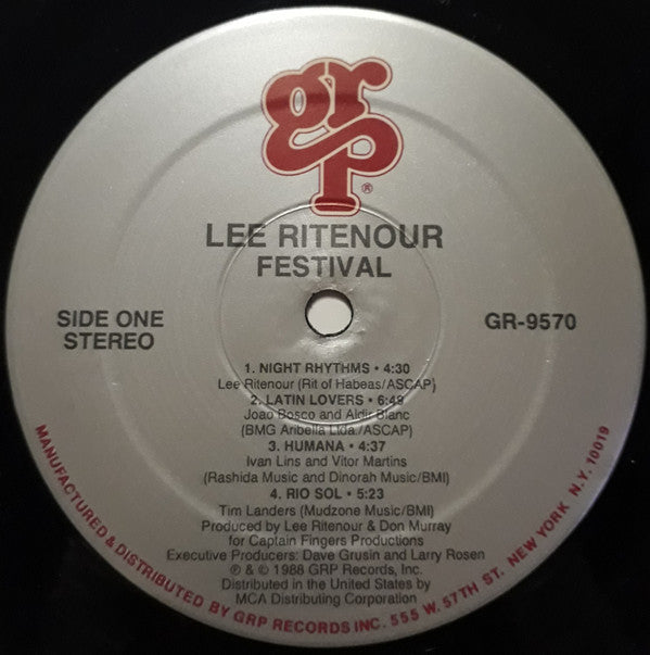 Lee Ritenour : Festival (LP, Album, Spe)