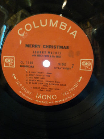 Johnny Mathis : Merry Christmas (LP, Album, Mono, RE)