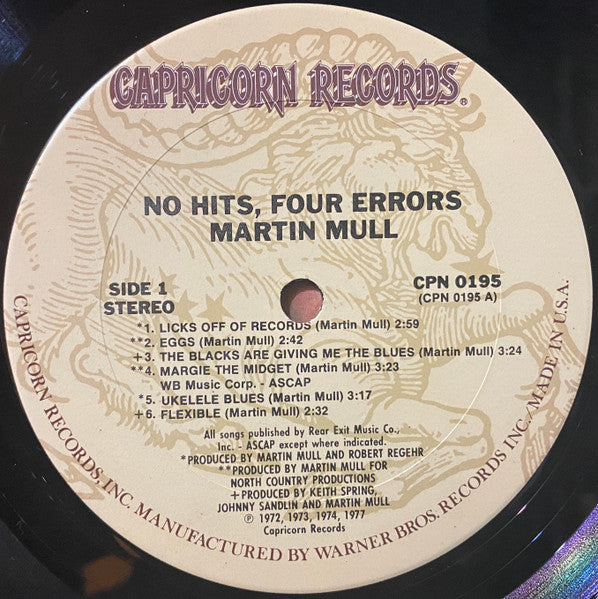 Martin Mull : No Hits, Four Errors-The Best Of Martin Mull (LP, Comp)