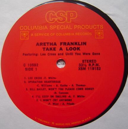 Aretha Franklin : Take A Look (LP, Album, Comp, RE)