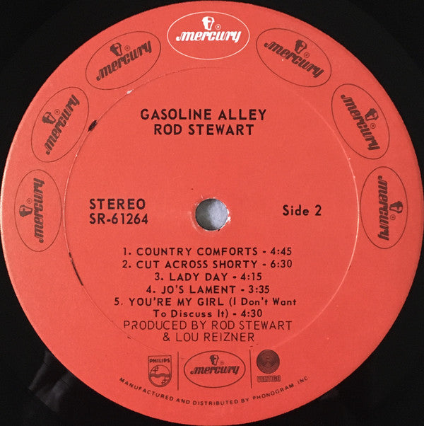 Rod Stewart : Gasoline Alley (LP, Album, RE, PRC)
